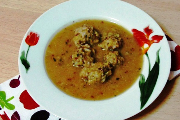 Giouvarlakia (Greek "Meatball" Soup)