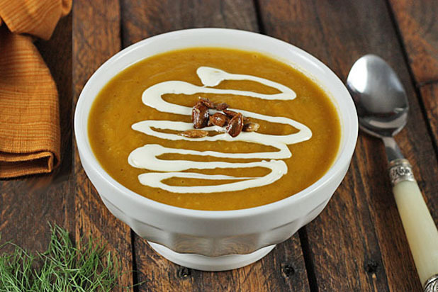 Spiced Squash, Fennel, and Pear Soup