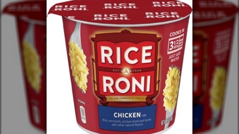 Single cup of Rice A Roni