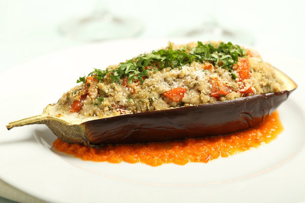 Vegetarian Stuffed Eggplant