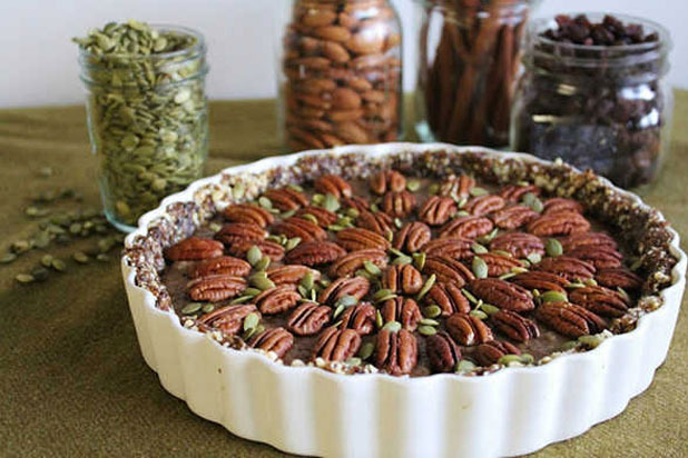 Chia Caramel Pecan Pie