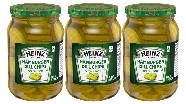 jars of Heinz pickles