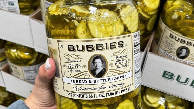 jar of Bubbies pickles