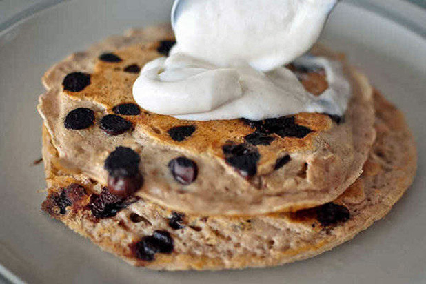 Chocolate Chip Cookie Protein Pancakes