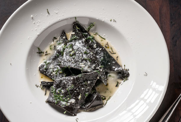 Squid Ink Ravioli 