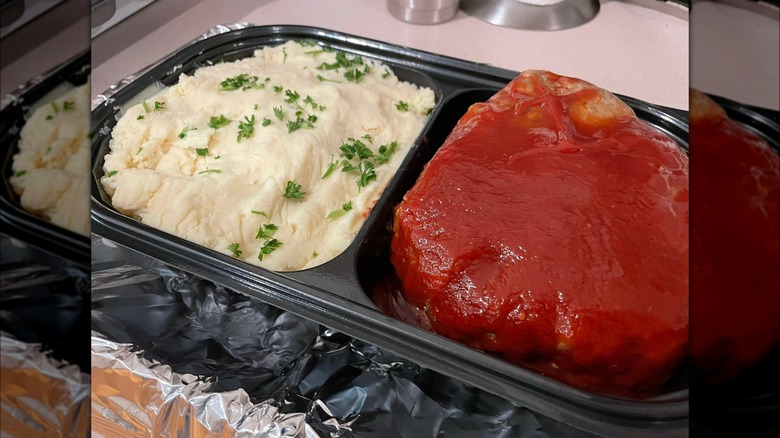 Costco meatloaf and mashed potatoes