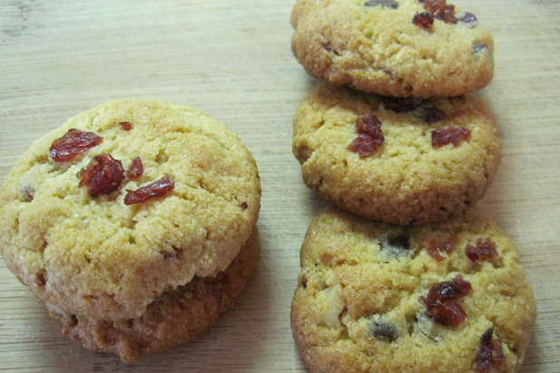 Cherry, Walnut, and Chocolate Chip Cookies Recipe