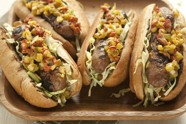 Sausage with Pickled Pepper Relish Recipe