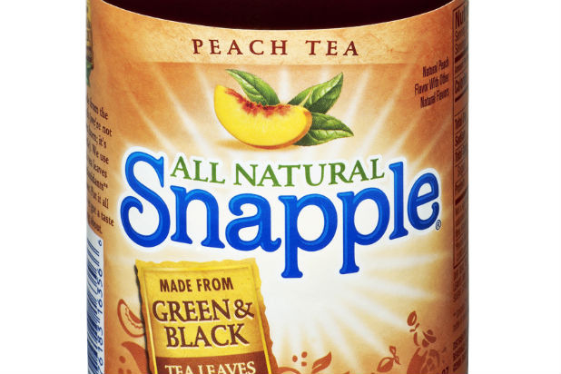 4) Snapple Peach Tea (8-ounce serving) 