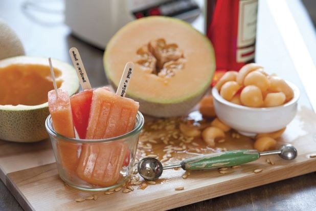 People's Pops Cantaloupe & Campari Ice Pops