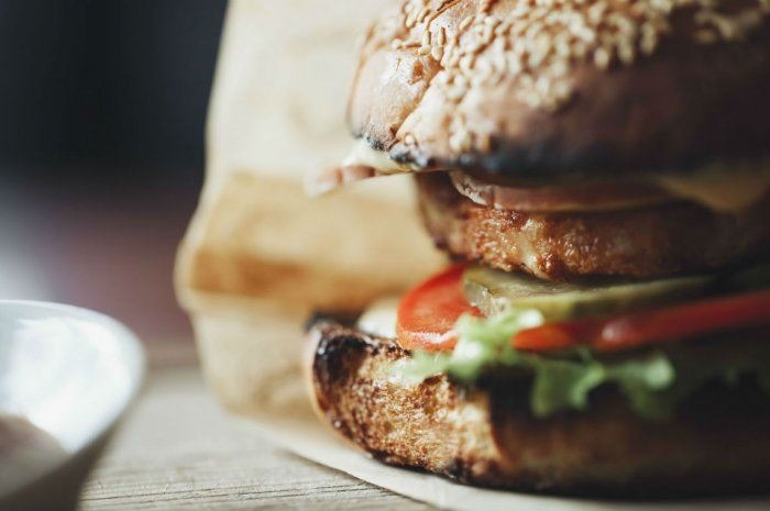 Spring Herb Lamb Burgers With Whipped Feta and Grilled Tomato