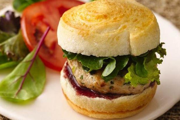 45. Herb Chicken Slider with Raspberry Mustard