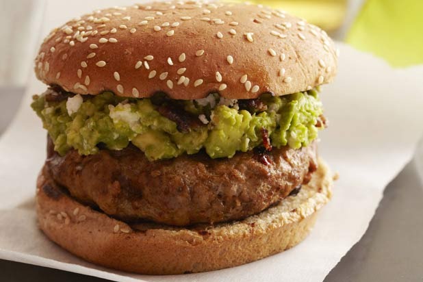 21. Cheesebellied Guacamole Turkey Burger