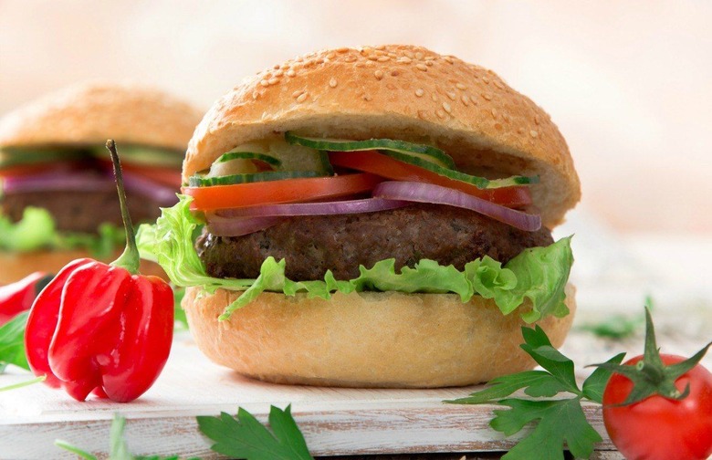 Feta-Stuffed Burgers