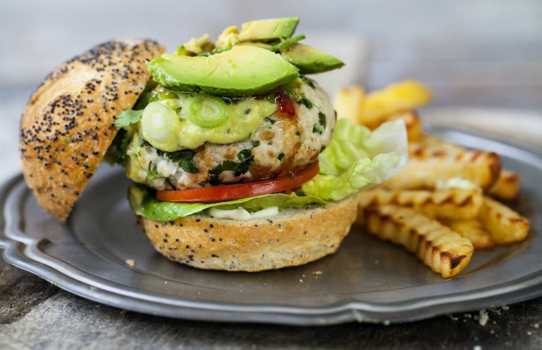 Green Chile Turkey Burgers