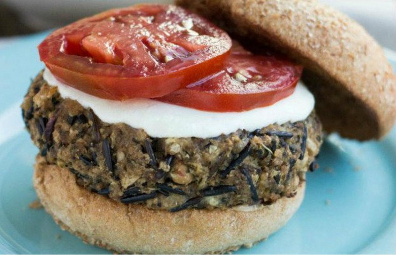 Wild Rice, Mushroom, and Navy Bean Burgers