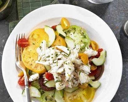 Crabmeat and Heirloom Tomato Salad