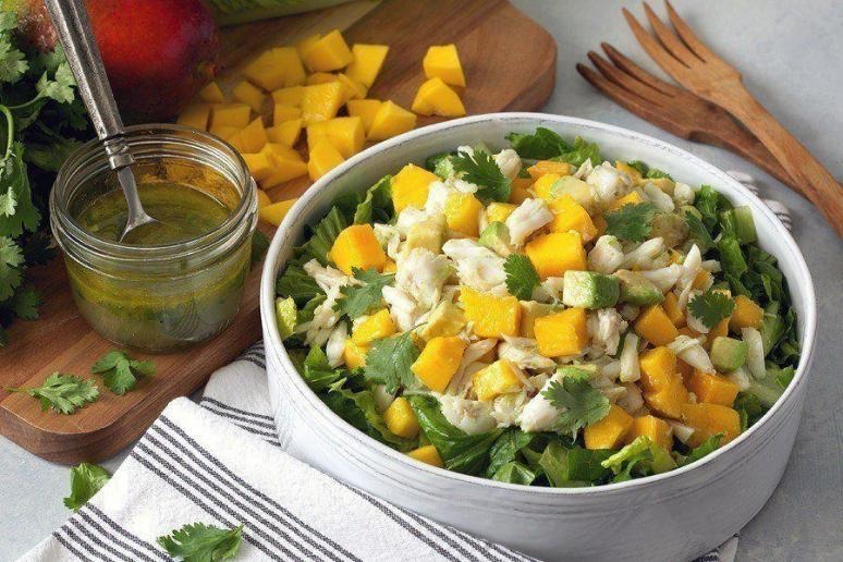 Ayesha Curry's Mango Crab Avocado Salad With Lemon Vinaigrette