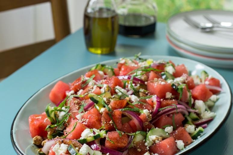 Watermelon and Feta Cheese Salad