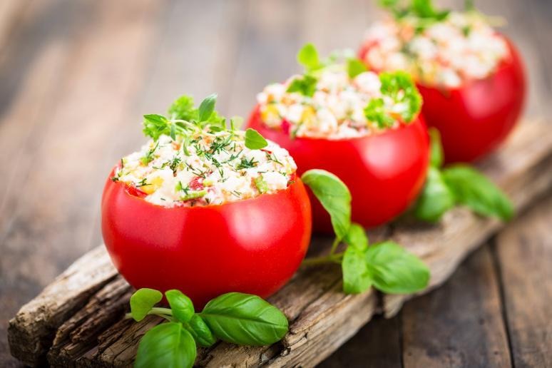 Chicken Salad Stuffed Tomatoes