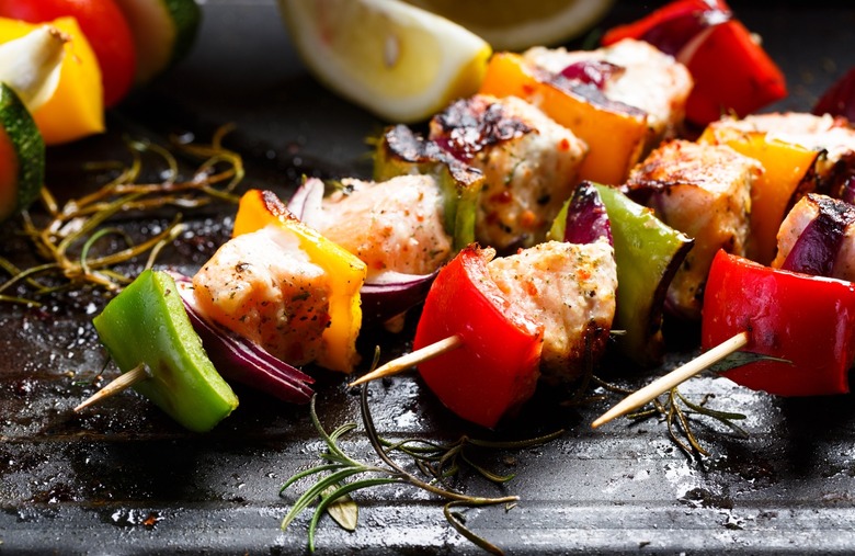 Rosemary-Lime Wild Alaska Salmon Kebabs