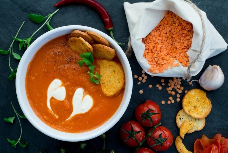 Red Lentil Coconut Soup