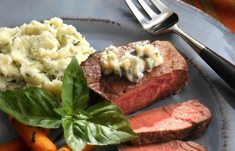 Grilled Steak With Blue Cheese Potatoes