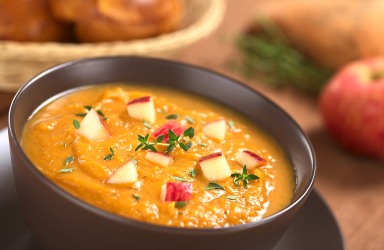 Curried Sweet Potato and Apple Soup