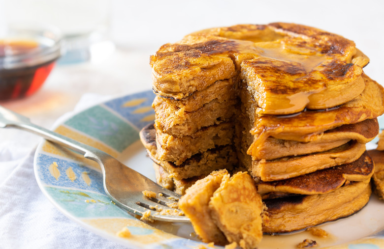 Maple Cinnamon Sweet Potato Pancakes Recipe