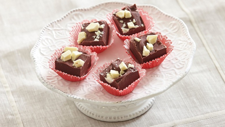 Red Velvet Truffle Fudge