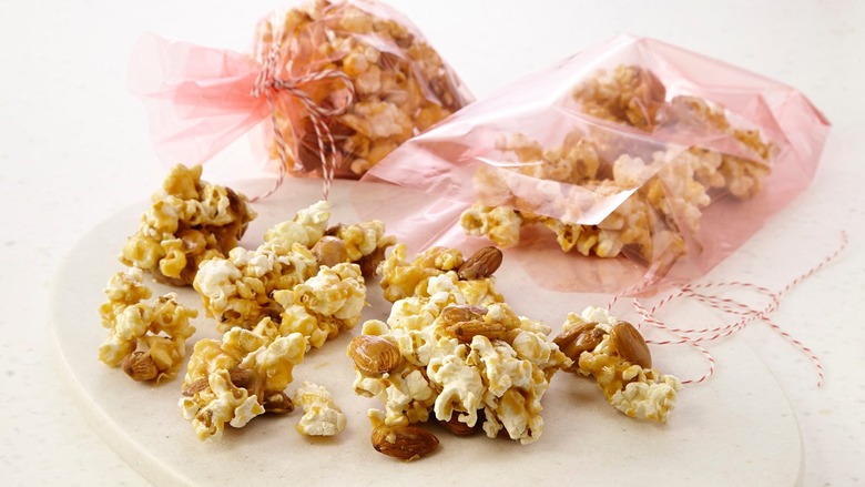 Caramel Almond Popcorn