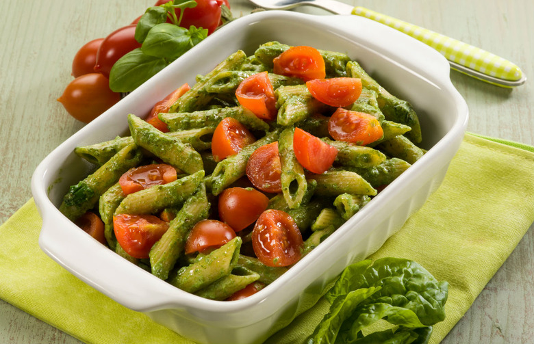 Herby Pesto Pasta Salad With Chard