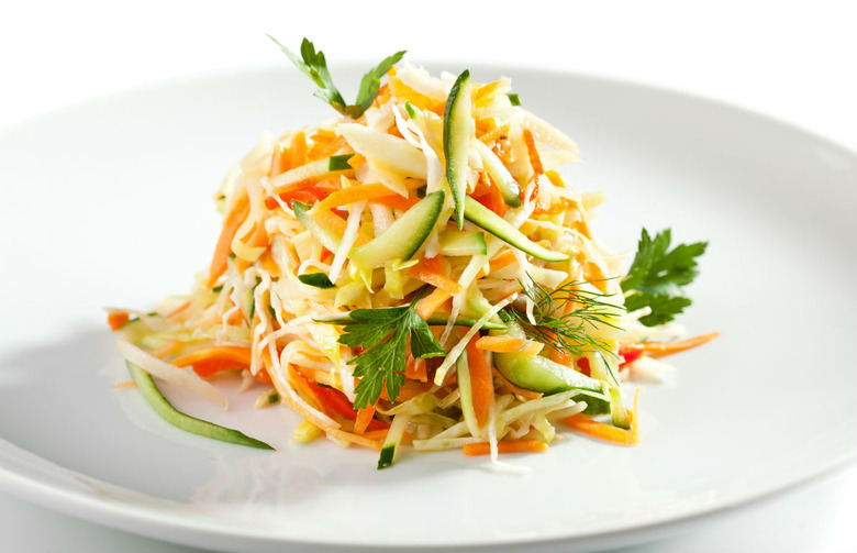 Simple and Elegant White Carrot Salad