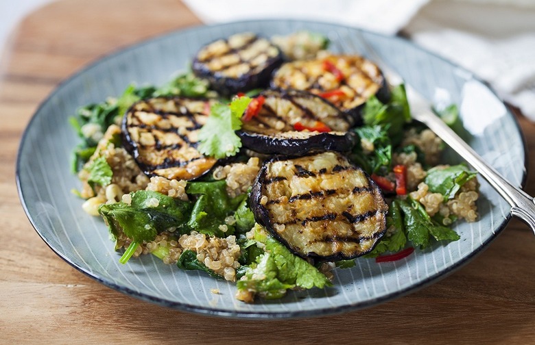 Grilled Eggplant and Quinoa Salad