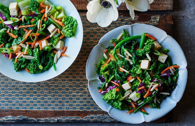 Chinese Tofu Chop Salad With Orange-Sesame Miso Dressing