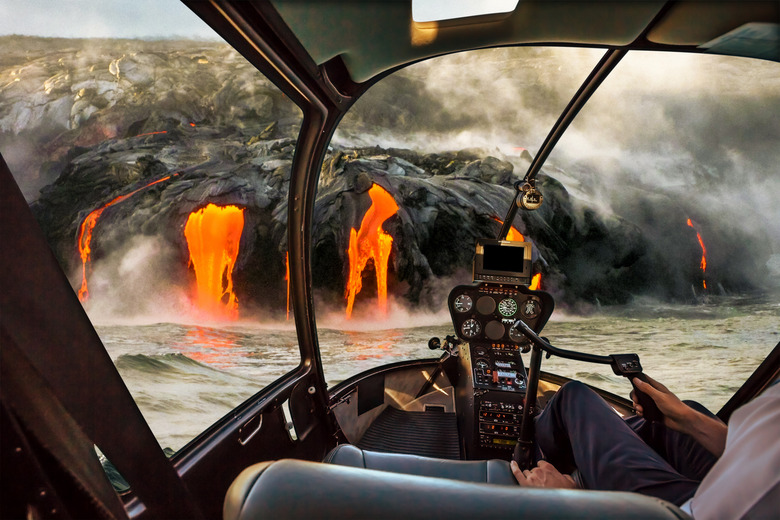 Helicopter Rides Over Volcanoes in Hawaii