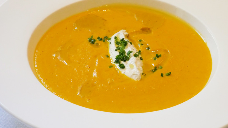 Roasted Kabocha Squash Soup