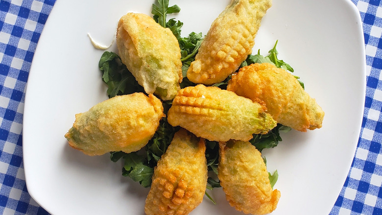 Ricotta-Stuffed Zucchini Blossoms