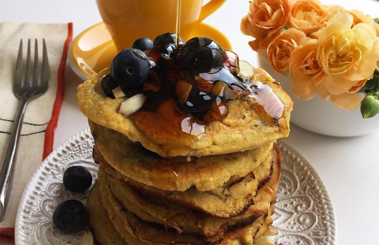 Brain Power Egg and Blueberry Pancakes