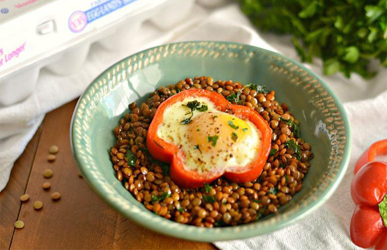 Egg Cup Lentil Bowls