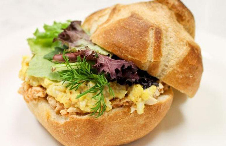 Spicy Tuna and Egg Salad Sandwich