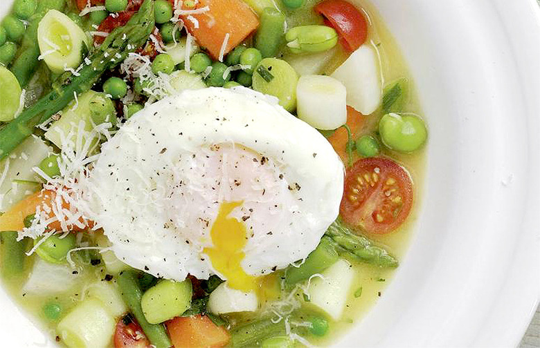 Spring Vegetable and Egg 'Cassoulet'