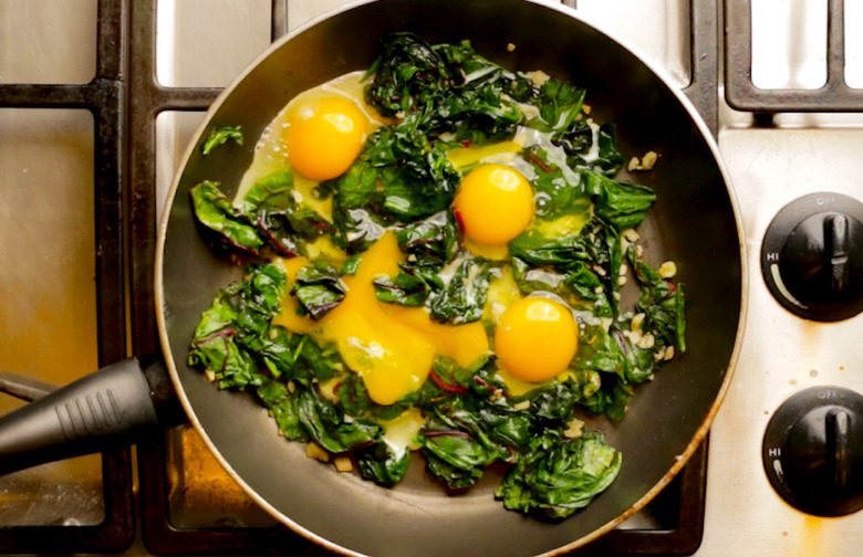 Eggs and Greens Breakfast Skillet