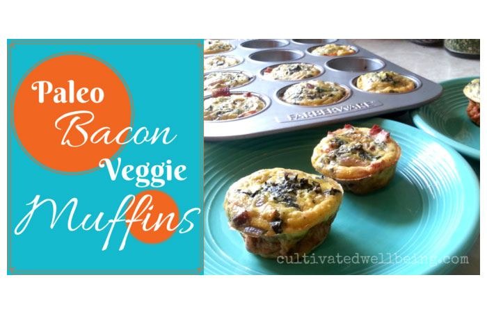 Paleo Bacon Vegetable Mini Muffins