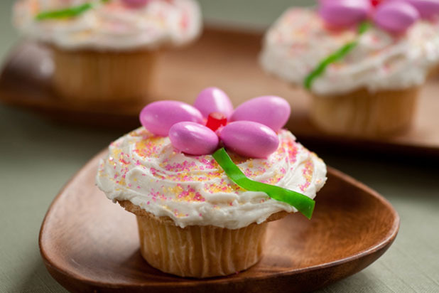 Easter Flower Cupcakes