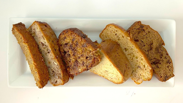 Assorted banana breads