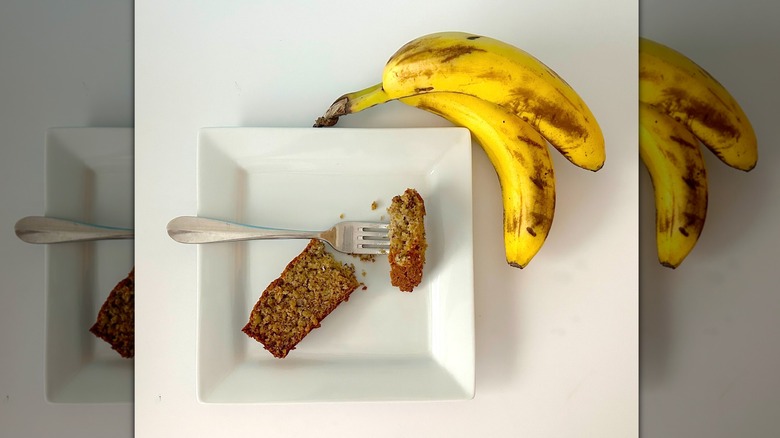 Slice of banana bread