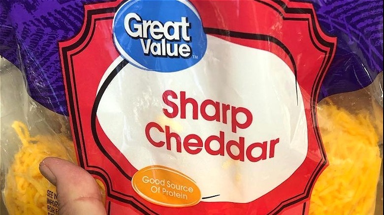 Great Value sharp cheddar cheese