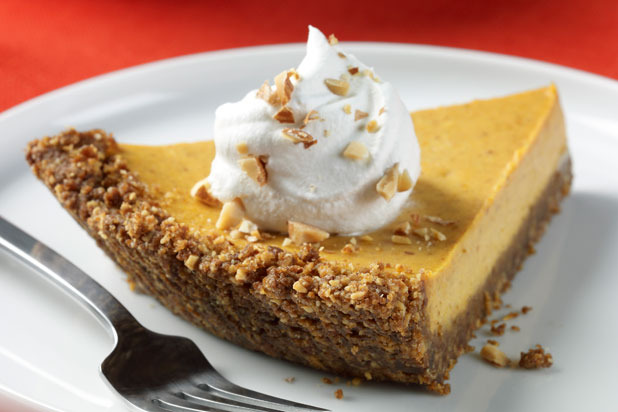 Almond Crusted Pumpkin Cheese Pie Recipe