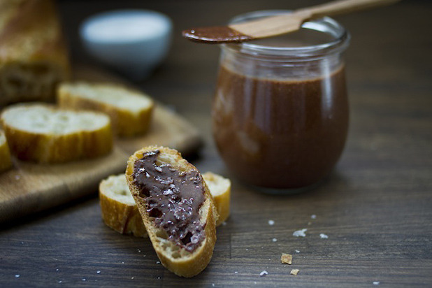 Homemade Nutella with Smoked Sea Salt